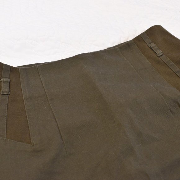 Military Green Mini Skirt - Picture 2 of 5